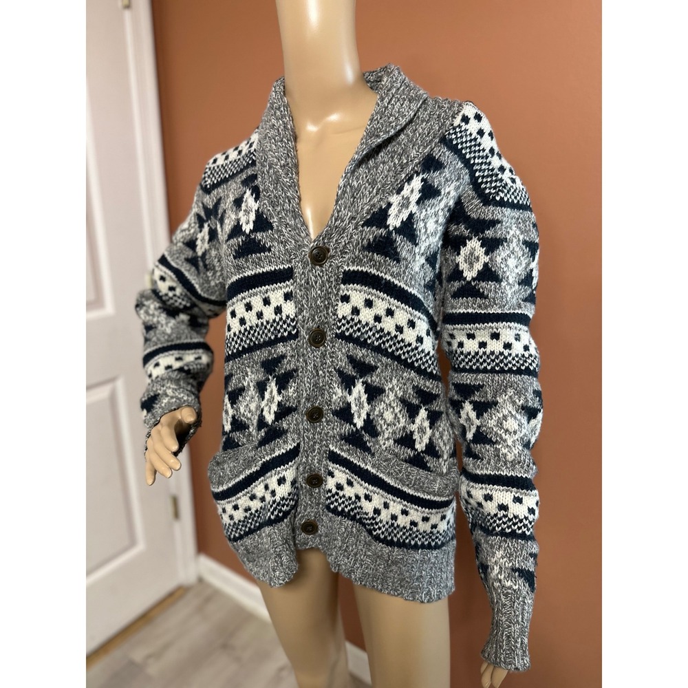 American Eagle Outfitters Aztec Shawl Cardigan Sweater Knit Small S Women's